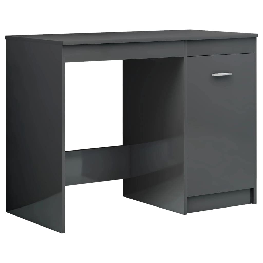 Amazon.com: Desk High Gloss Gray 39.4